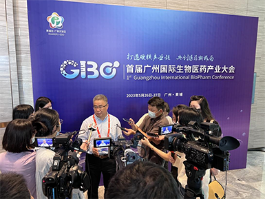 galaxy银河国际张健存博士在首届广州国际生物医药产业大会接受广州电视台采访